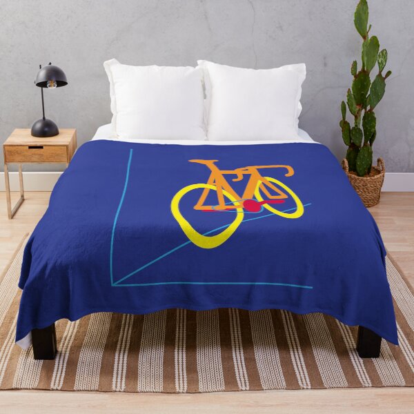 Item preview, Pop Art Orange Frame Leaning Bicycle designed and sold by RabeDesigns.