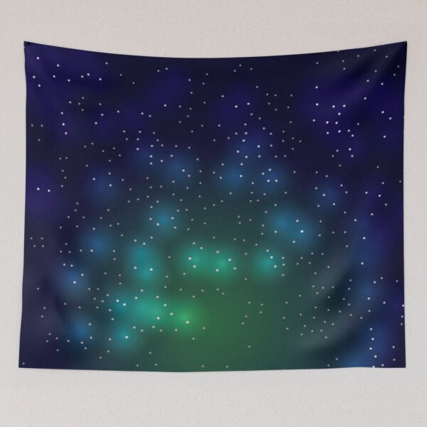 Item preview, Green Glowing Galaxy Night Sky designed and sold by chanzds.