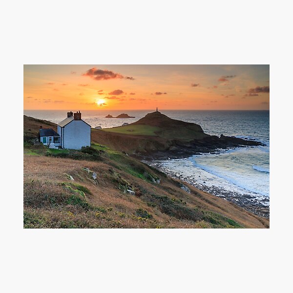 Item preview, Setting sun over Cape Cornwall designed and sold by bitm2007.