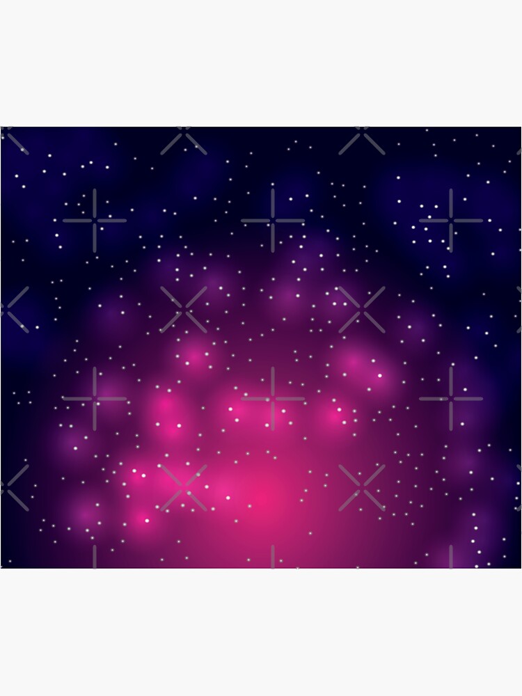 Pink Glowing Galaxy Night Sky by chanzds