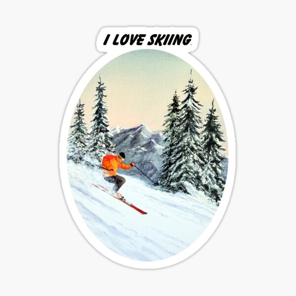 I Love Snow Sticker – East Coast Skiing