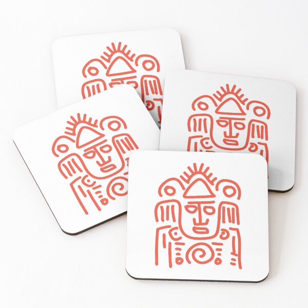 Item preview, Tribal mask aztec or Mayan culture mask designed and sold by KARTICK DUTTA.