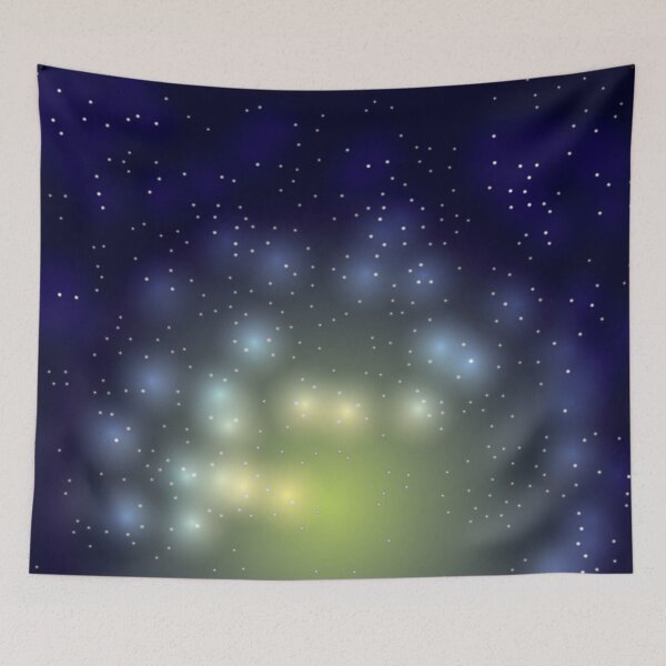 Item preview, Yellow Glowing Galaxy Starry Night Sky designed and sold by chanzds.