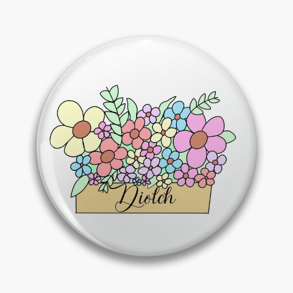 Item preview, Pretty Pastel Floral Diolch designed and sold by MammaPanda.