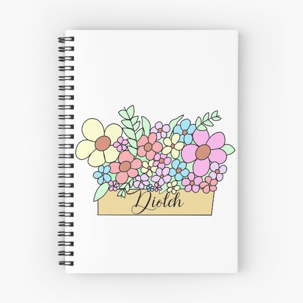 Item preview, Pretty Pastel Floral Diolch designed and sold by MammaPanda.