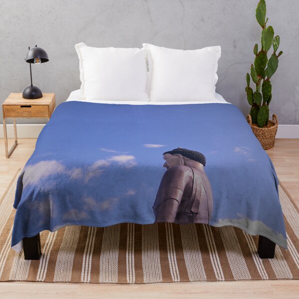 Item preview, Giant Buddha statue blue sky designed and sold by PrakritiPrints.
