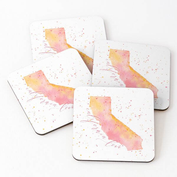 Item preview, California Love Watercolor Illustration designed and sold by CappCreative.