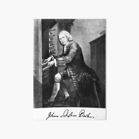 Aperçu de l'œuvre Portrait Signature de Bach créée et vendue par stayfree101.