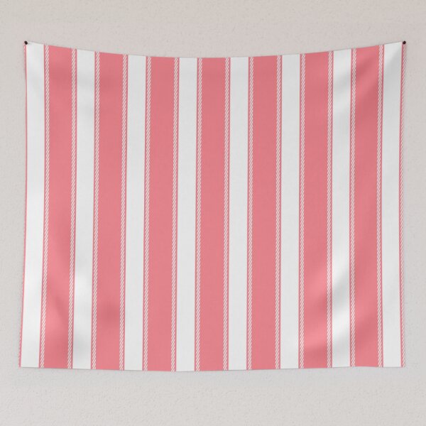 Item preview, Blush Pink and White Striped designed and sold by ArtHanbal.