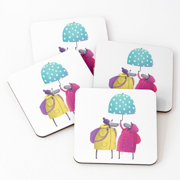 Item preview, Colorful funny sheep under the umbrella illustration designed and sold by Bakulina.