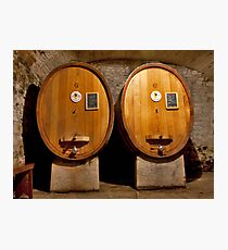 Wine Cellar Twins Photographic Print