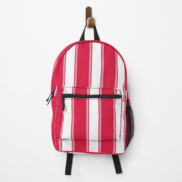 Item preview, Crimson Red and White Striped designed and sold by ArtHanbal.
