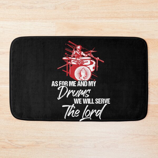 Item preview, As For Me And My Drums We Will Serve The Lord - Drummer designed and sold by Dressed For  Duty.