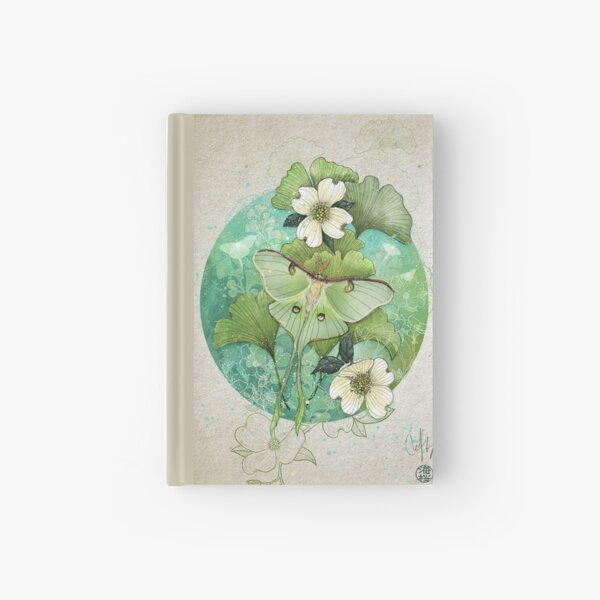 Luna Moth Hardcover Journal