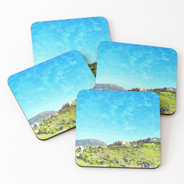 Item preview, Landscape with village on the hill designed and sold by Giuseppe Cocco.