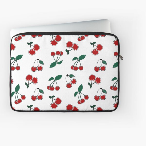 Cherries 2 (on black) Duffle Bag by Sy Phelan