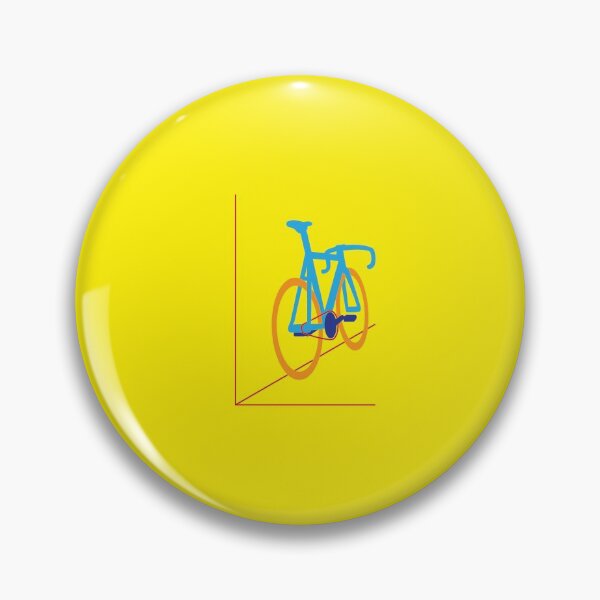 Item preview, Pop Art Light Blue Frame Leaning Bicycle designed and sold by RabeDesigns.