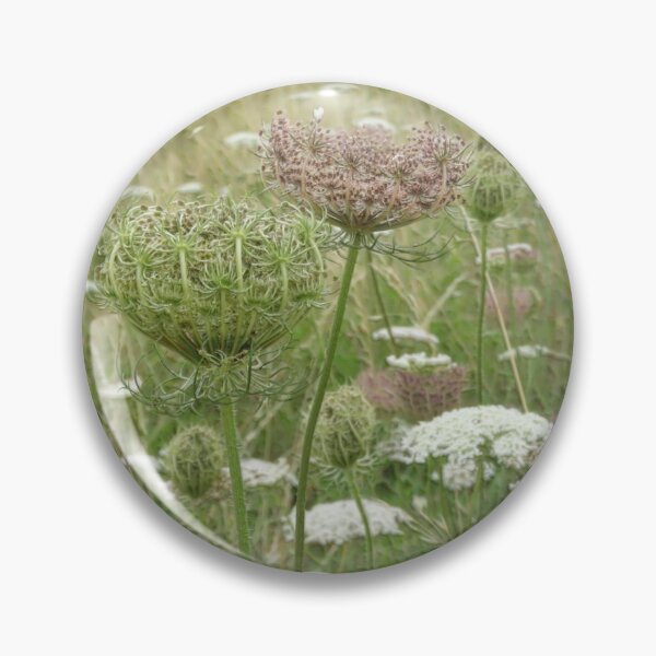 Item preview, Wild carrots in the grass wildflowers designed and sold by ThePoodleandCo.