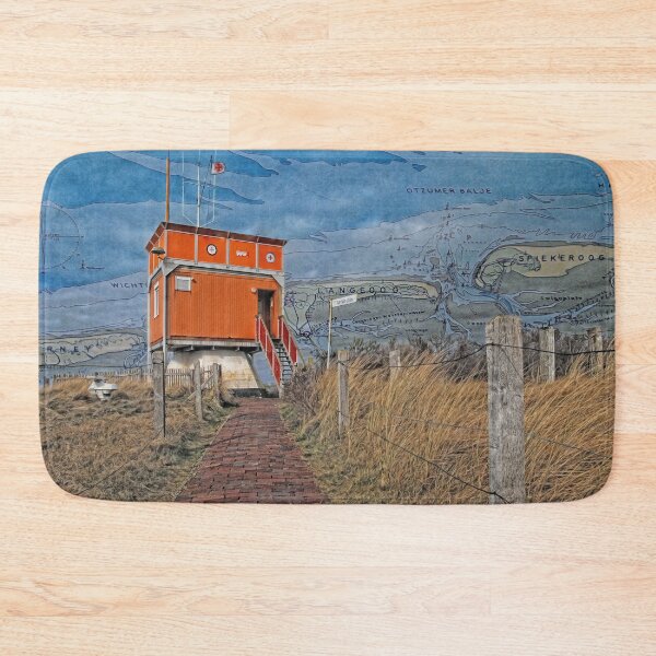 Item preview, Langeoog with lifeboat station designed and sold by Pioooh.
