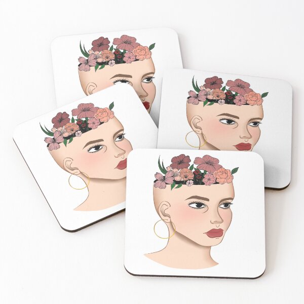 Item preview, Mind of flowers, girl  designed and sold by WAVE Store.