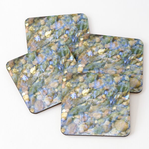 Item preview, Reflection of sky on river pebbles designed and sold by ThePoodleandCo.