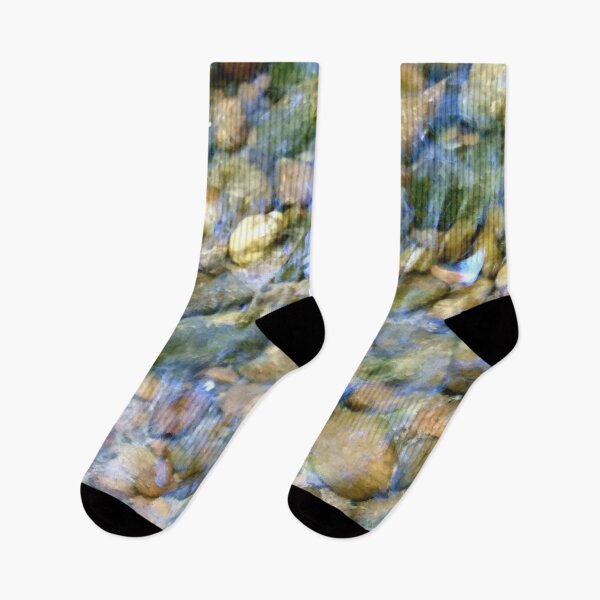 Item preview, Reflection of sky on river pebbles designed and sold by ThePoodleandCo.