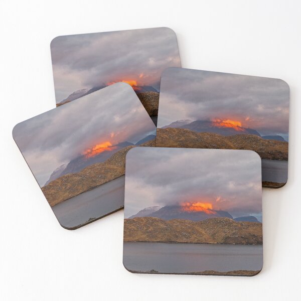 Item preview, Cul Mor Fire Mountain at Sunset designed and sold by derekbeattie.
