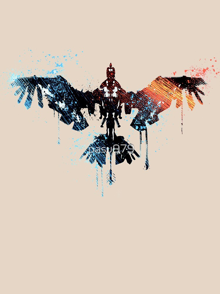Horizon zero dawn colorful stormbird drawing by pasu979