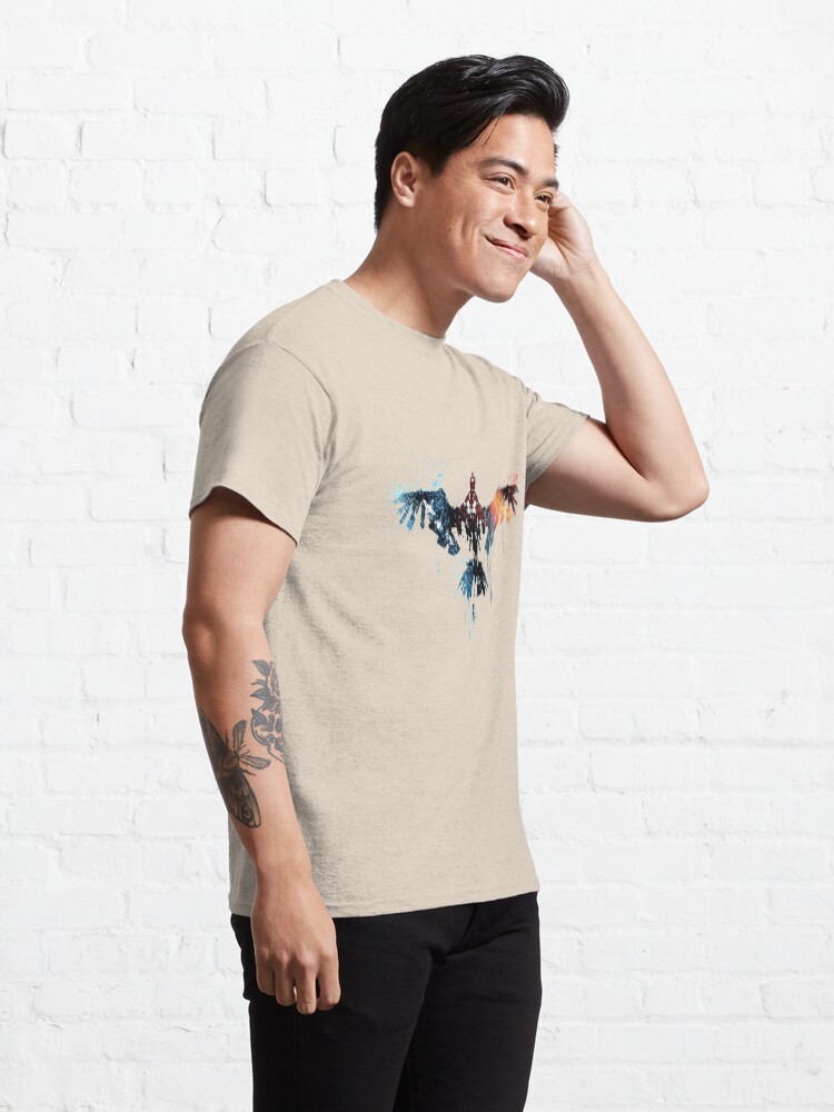 Alternate view of Horizon zero dawn colorful stormbird drawing Classic T-Shirt