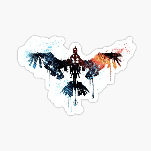 Horizon zéro aube coloré dessin stormbird Sticker