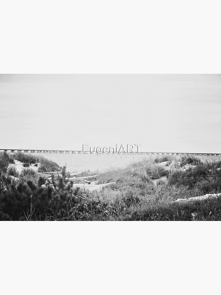 "Black and White Beach" Poster for Sale by EugeniART Redbubble