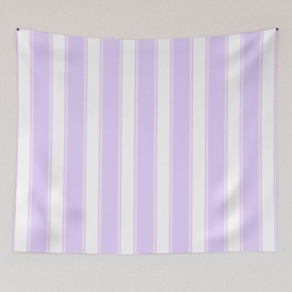 Item preview, Pale Lilac Lavender and White Striped designed and sold by ArtHanbal.