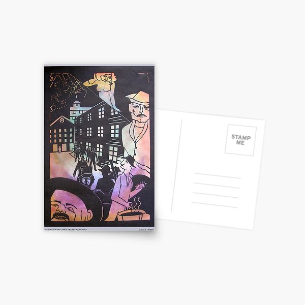 The Man of the Crowd in Black Postcard