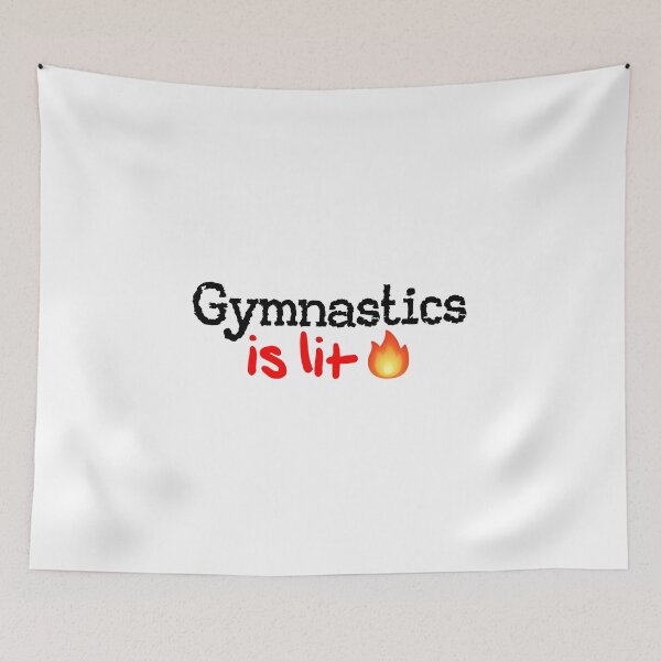 Item preview, Gymnastics is Lit! designed and sold by DoodleDashCollective.