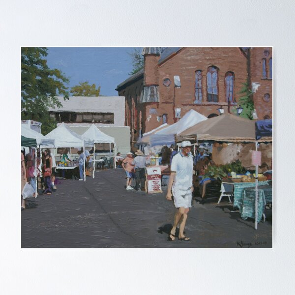 Vista previa del artículo con la obra «The Farmer's Market», diseñado y vendido por Kenneth Young.