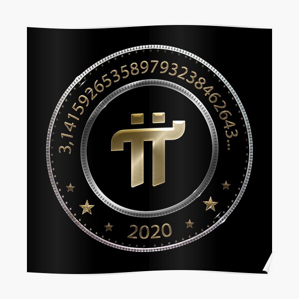 Pi Network Cryptocurrency Inspired Crytocoin Design 3 14 Coin Poster By 2acesdesign Redbubble