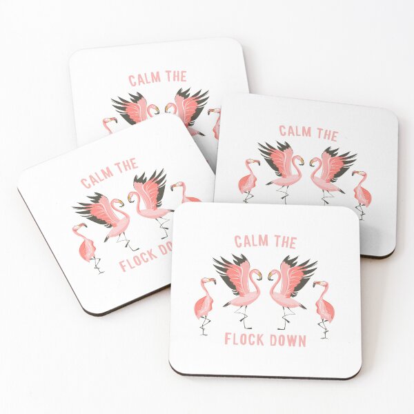 Item preview, Calm the Flock Down: Pink Flamingos  designed and sold by gsproductsgs.