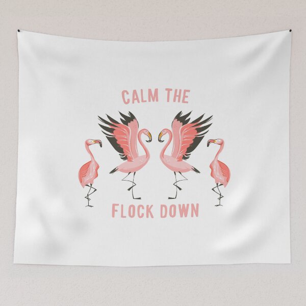 Item preview, Calm the Flock Down: Pink Flamingos  designed and sold by gsproductsgs.