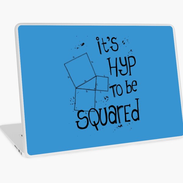 It's Hyp to be Squared (black) Laptop Skin