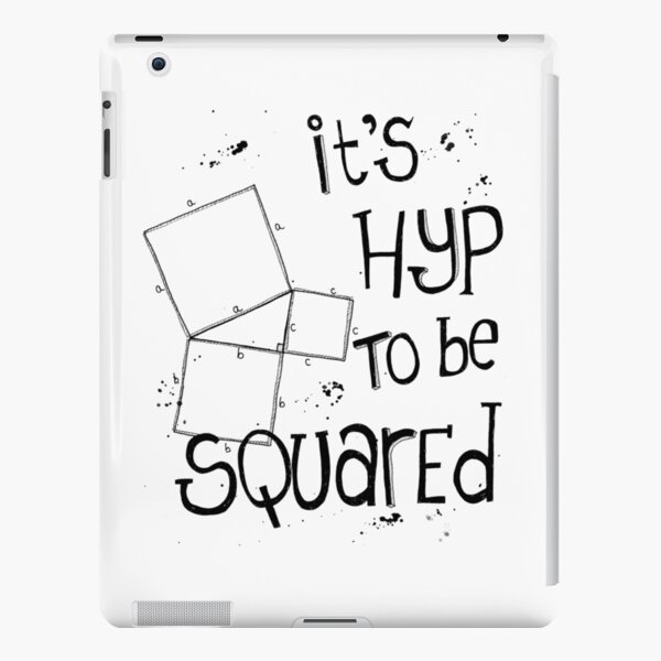 It's Hyp to be Squared (black) iPad Snap Case