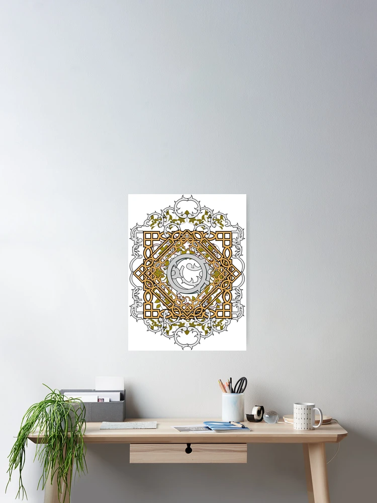 Thumbnail 2 of 3, Poster, Turkish classic leaf design designed and sold by UXO2.