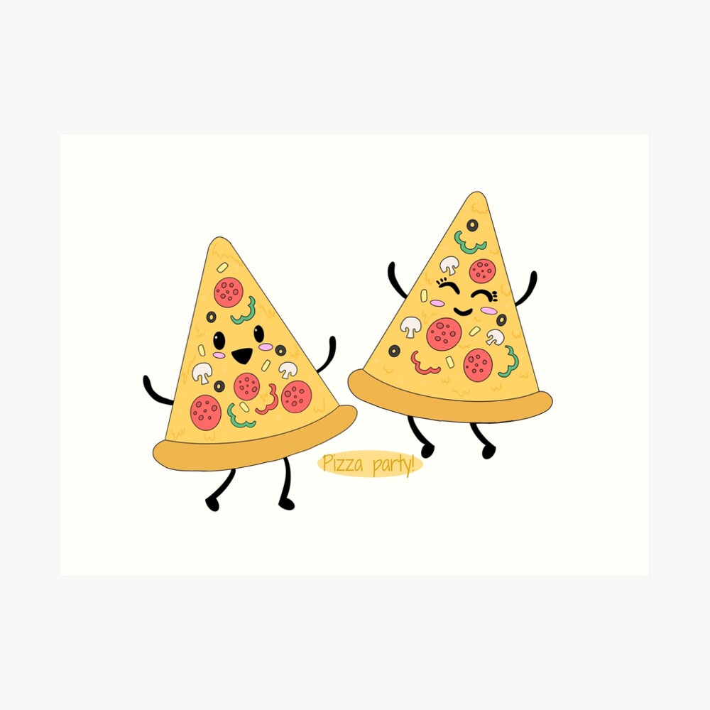 Pizza Party! Dancing Kawaii Pizzas