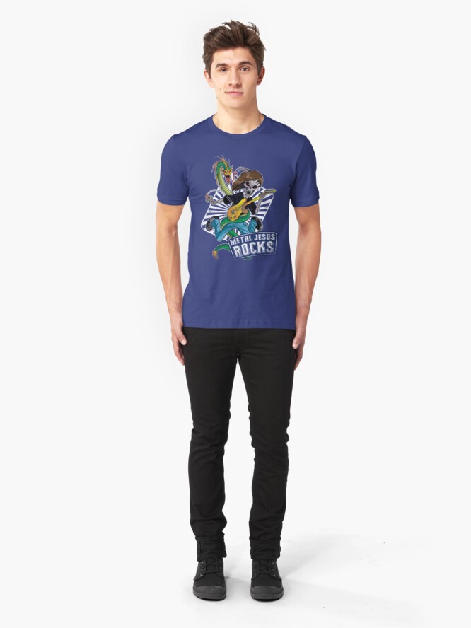 Alternate view of Rock n Roll Destroyer - MJR Slim Fit T-Shirt