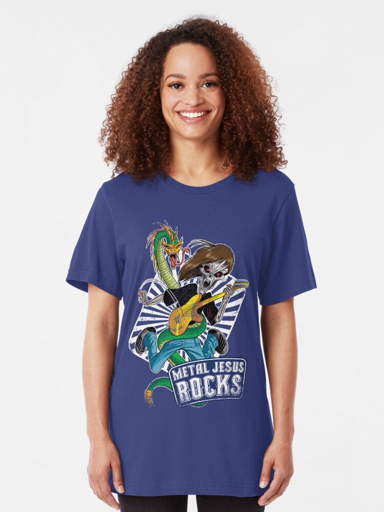 Alternate view of Rock n Roll Destroyer - MJR Slim Fit T-Shirt
