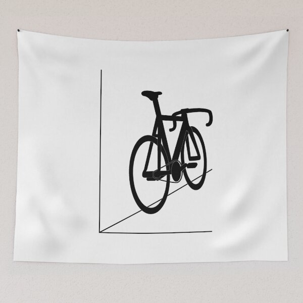 Item preview, Line Art Leaning Bicycle Waiting designed and sold by RabeDesigns.