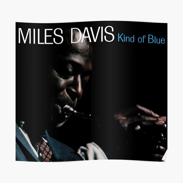 Un peu de bleu - Miles Davis Poster
