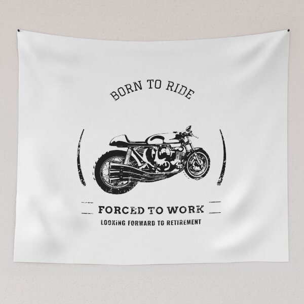 Item preview, Born To Ride, Forced To Work - distressed grunge effect designed and sold by JodyzDesigns.