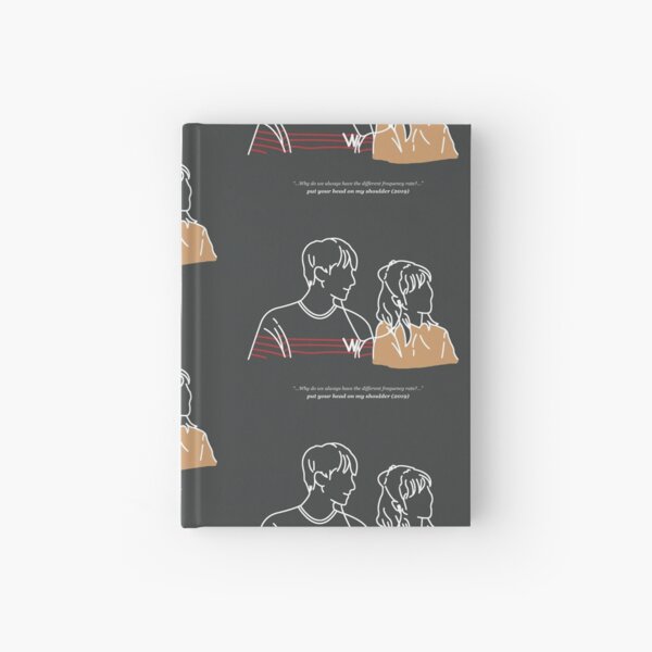 Put Your Head On My Shoulder (Charcoal Grey) Hardcover Journal