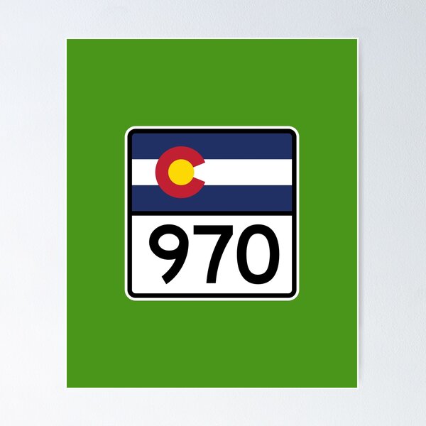 Colorado State Route 970 (Area Code 970) Poster