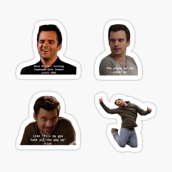 New Girl Nick Sticker Pack Sticker